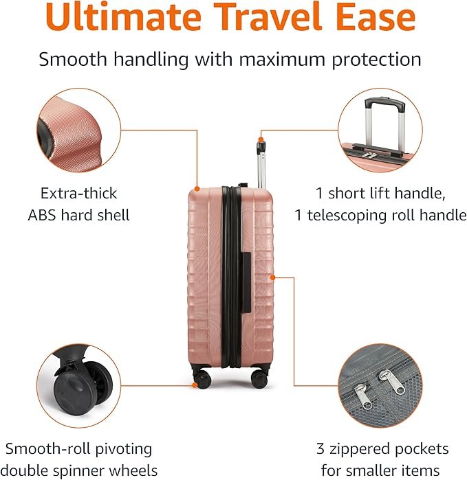 Amazon Basics Expandable Hardside Carry-On Luggage