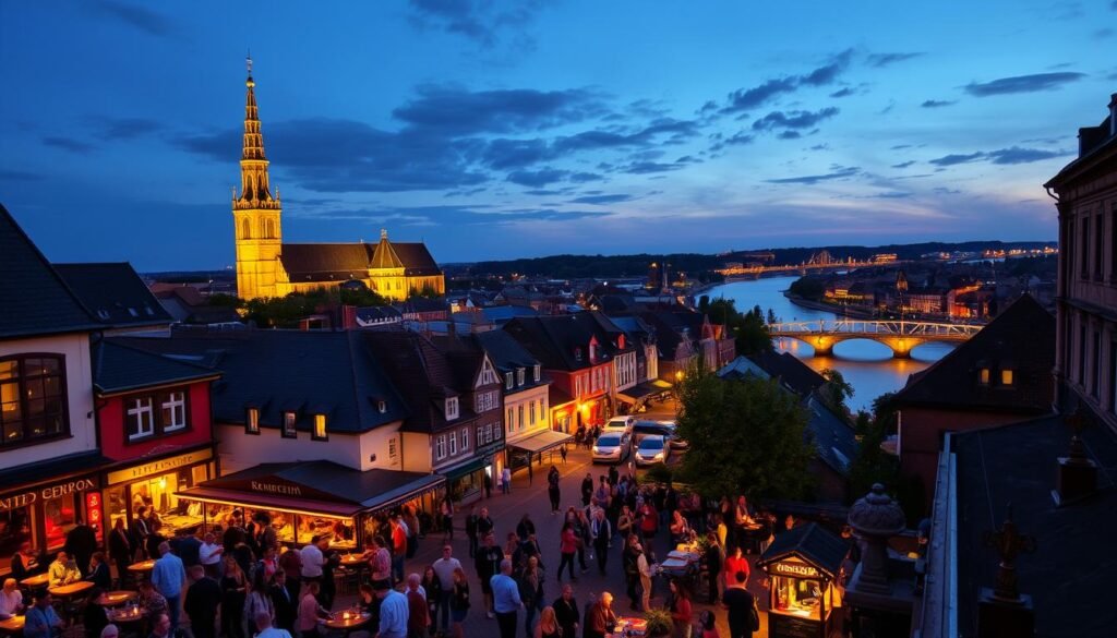 Maastricht nightlife and scenic outdoors